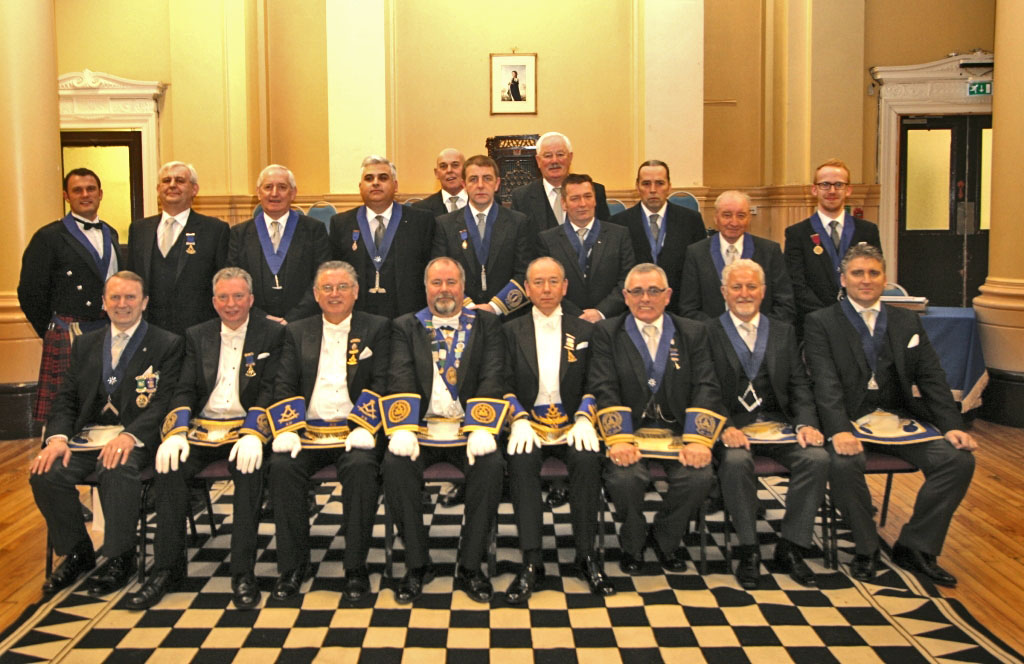 RWM Bro Alan D Beck with his Office Bearers 2012 - 2013