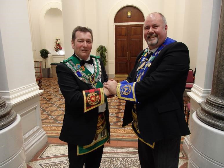 Bro Brian McFadyen and RWM Bro Alan D Beck